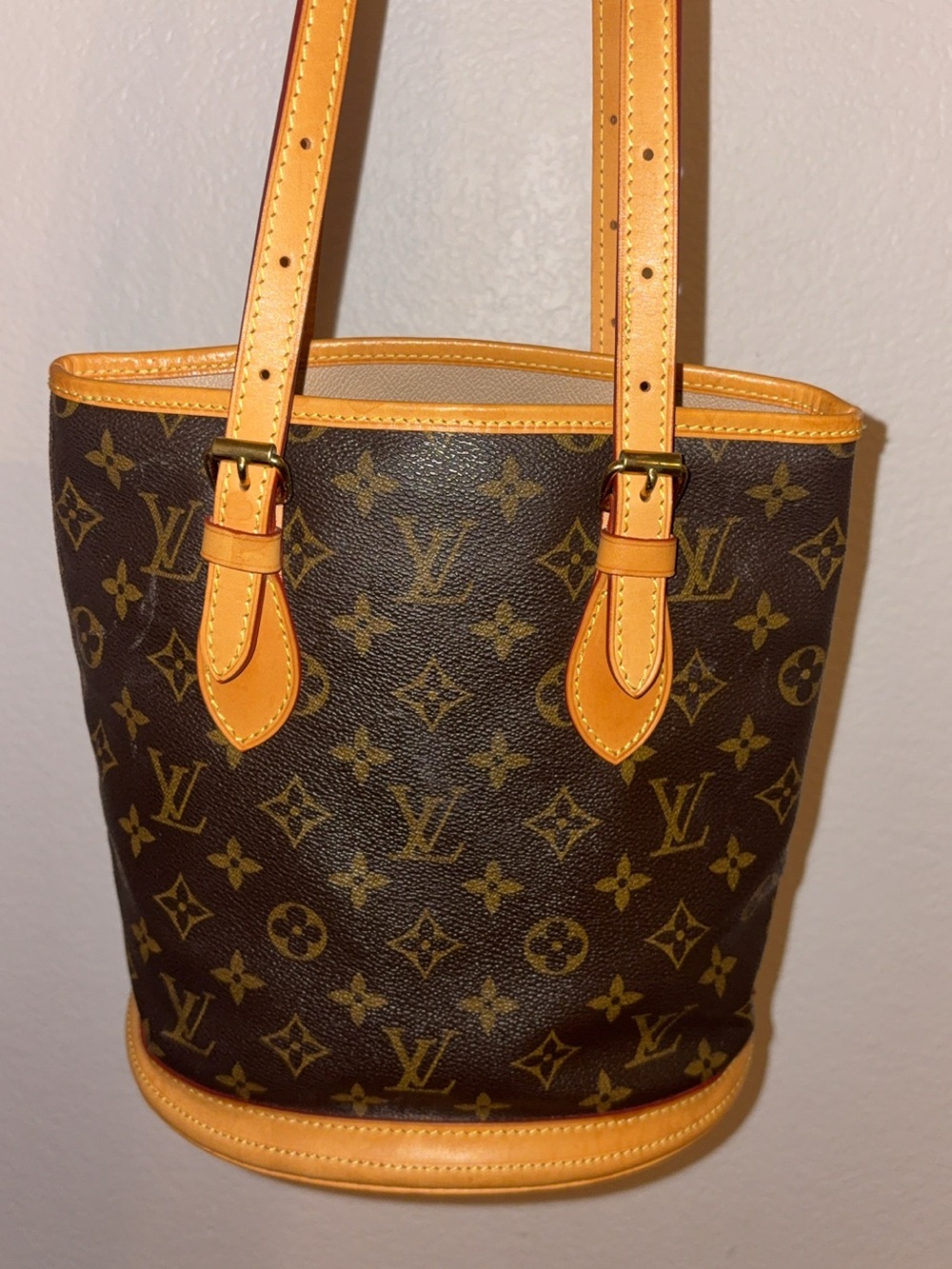 Louis Vuitton Brown Monogram Canvas Bucket Tote 23